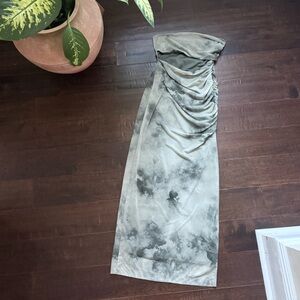 Zara Olive and Cream Dress